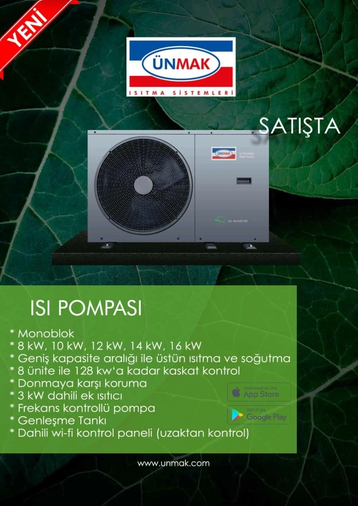 Ünmak Air-Tech Monoblock Isı Pompası | 12 Kw 