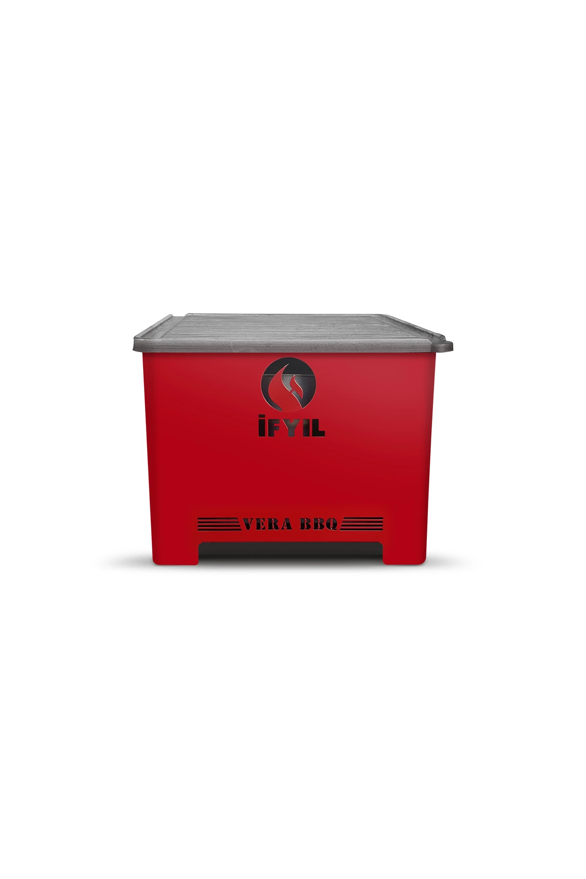 İFYIL Vera BBQ Bordo  Pelet Yakıtlı Döküm Izgaralı Dumansız Mangal ve Barbekü